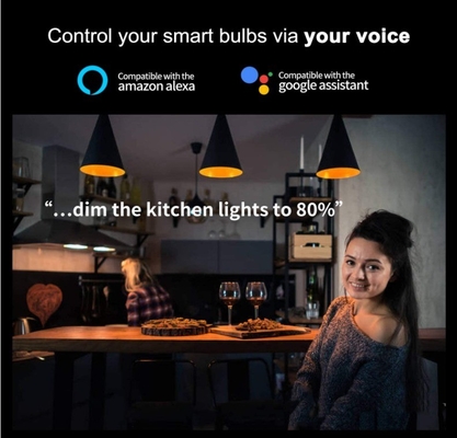 Controllo remoto Smart WiFi GU10/MR16 Spot Bulb con Google Alexa e supporto per il dimming