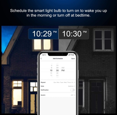Controllo remoto Smart WiFi GU10/MR16 Spot Bulb con Google Alexa e supporto per il dimming