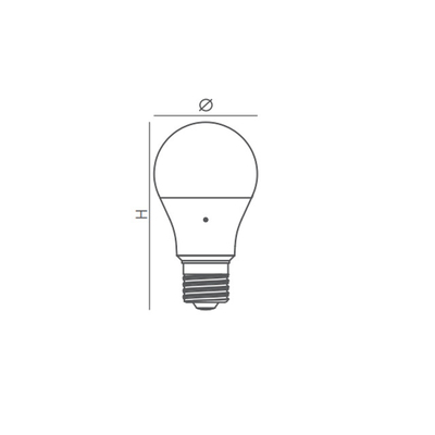 Disegno di illuminazione e circuiti DC12V 2W 4W 5W A60 lampadina solare a LED con base E27/B22
