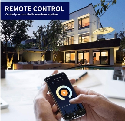 9W E27/B22 Multicolor Dimmable WiFi Lampada a LED Compatibile con google alexa Residential