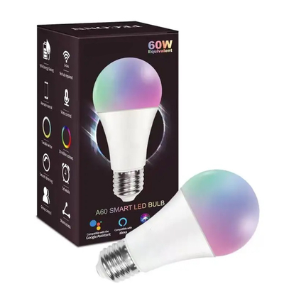 Lampada LED in alluminio con applicazione mobile e controllo vocale Google Alexa