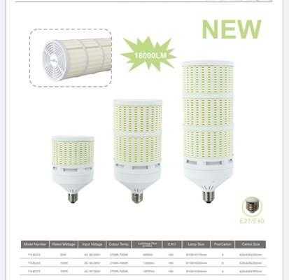 E27 E14 B22 E39 E40 Lampada da magazzino 100lm/w Lampada a LED per mais ad alta efficienza luminosa