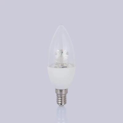 Servizio soluzioni di illuminazione E14 base 3000K luce calda copertura trasparente c37 LED lampadina