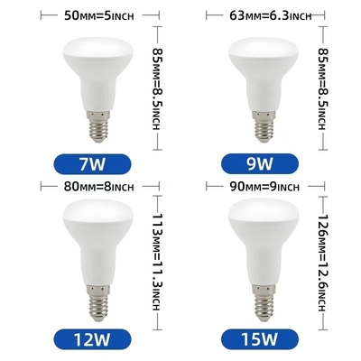 Buttone manuale R39/R50/R63/R80 Lampadine a LED ad alta luminosità per luminosità e risparmio energetico