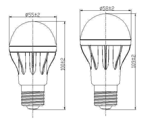 Lampadina a LED per interni 5w 7w Piena plastica con design a bastoncino e sorgente luminosa a LED senza problemi
