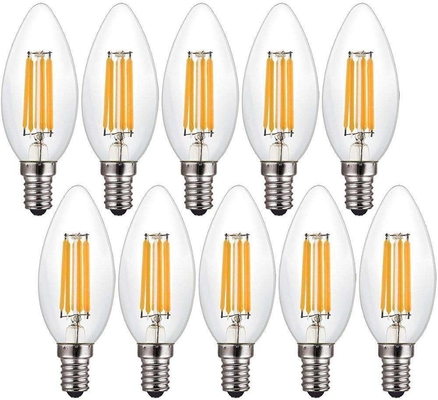 ETL Listed C35 E11 Lampada a incandescenza a LED 4W 120C Dimmabile 500lm 0,06kg per risparmio energetico