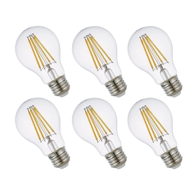 Lista ETL A19/A60 3000K 7W AC110V E26 Lampadine a filamento dimmabile con durata di 15000 ore