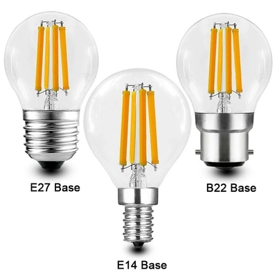 ETL C35 E11 Globe LED Filament Bulb 4W 120C Dimmabile per l'illuminazione e la progettazione dei circuiti