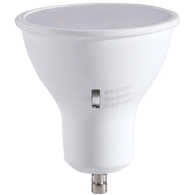 CRI 80 6W 120D GU10 Spotlight a LED dimmabile con selezione multi CCT 3000K/4000K/6500K