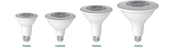 IP20 15W PAR38 Spotlight Peso del prodotto 0,2 kg Indice di riproduzione del colore Ra 80
