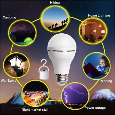 7W/10W LED lampadine di emergenza ricaricabili E27/B22 con supporto di luminosità regolabile