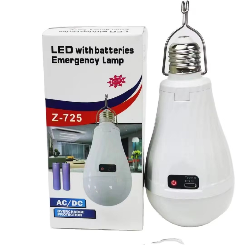 Lampada a LED per il servizio di soluzioni di illuminazione 15W E27 B22 Batteria ricaricabile agli ioni di litio AC/DC