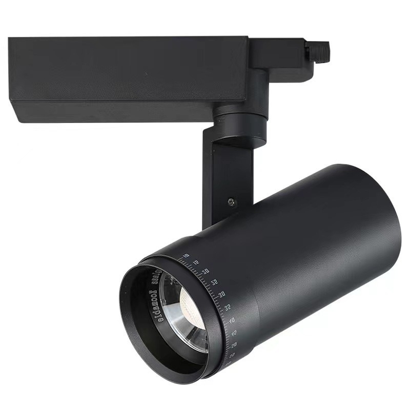 90 Ra 1CCT Driver incorporato Anti-abbagliamento 10-60 gradi Lente zoomabile LED Focus Light Track Light 0,8kg