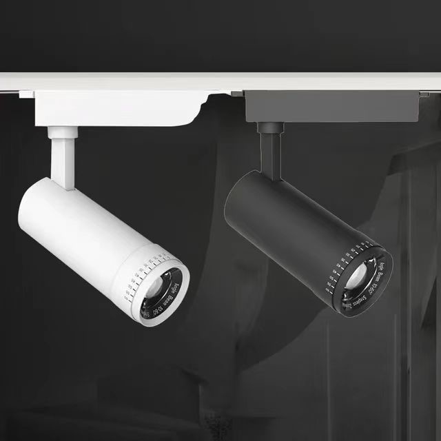 1CCT corpo della lampada in lega di alluminio 10-60 gradi lente zoomable LED luce di fuoco luce di pista