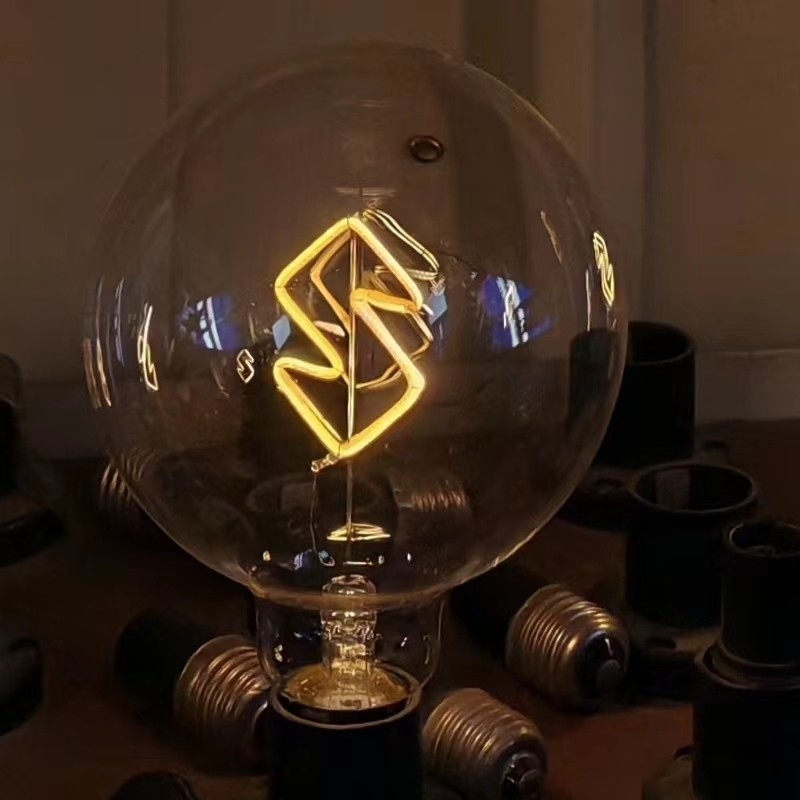 GLOBE G125 Serie LED Decorativa Edison lampadina con disegni personalizzati o testo