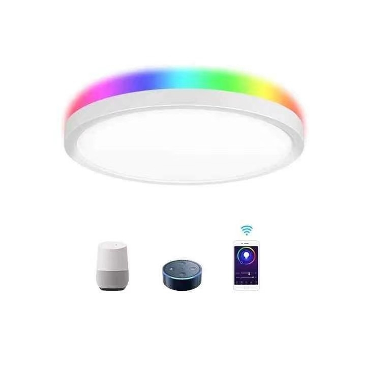 Aluminium alloy LED Smart Light 30w Slim Tuya Wifi Smart LED Ceiling Light per ufficio domestico