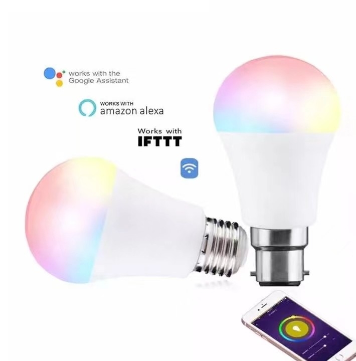 15000 ore di durata di vita Tuya Smart LED Bulb con controllo multi colore RGBCW e BT
