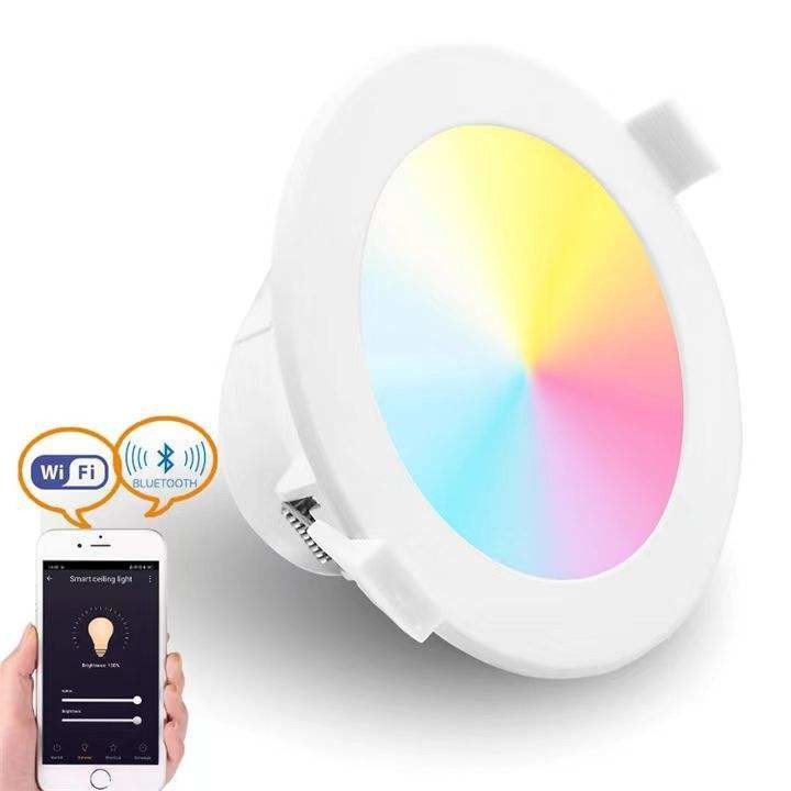 TH0356 Fonte di illuminazione a LED 18W per la decorazione dell'ufficio domestico Dimmabile Smart RGB Downlight