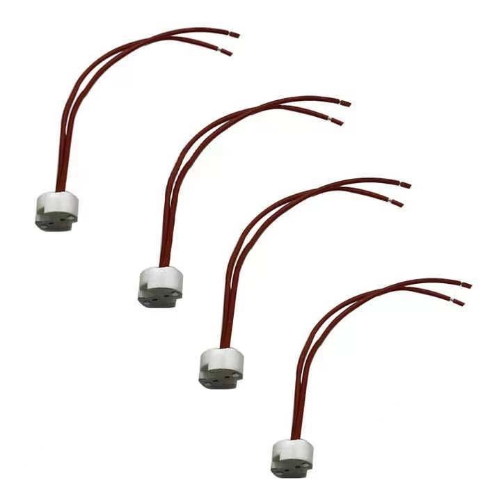 GU10 Porta lampadina porta lampadina in ceramica con cavo di silicio 1- 0,05 kg per illuminazione interna