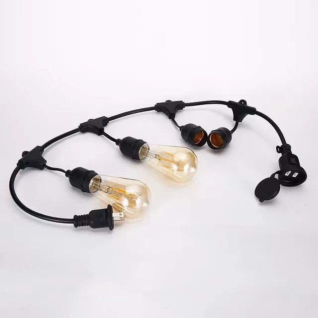Crea un'atmosfera romantica con G45 T45 ST45 E27 Base Amber Light String 50M Lunghezza