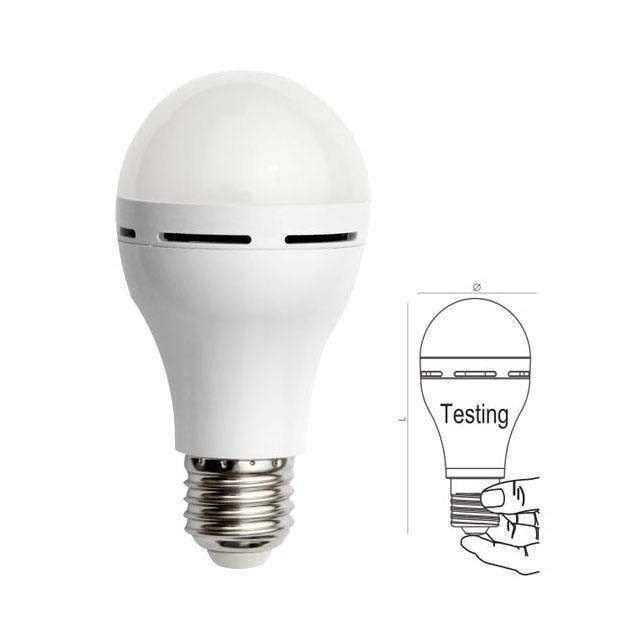 Lampada a LED ricaricabile da 7w E27 B22 per illuminazione d'emergenza a 6000K