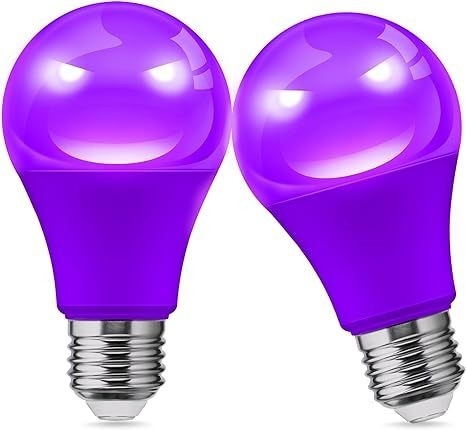 15000 ore di lavoro per tutta la vita lampadina LED viola A19 9W per decorazioni domestiche e di festa