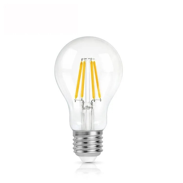 Lista ETL A19/A60 3000K 7W AC110V E26 Lampadine a filamento dimmabile con durata di 15000 ore